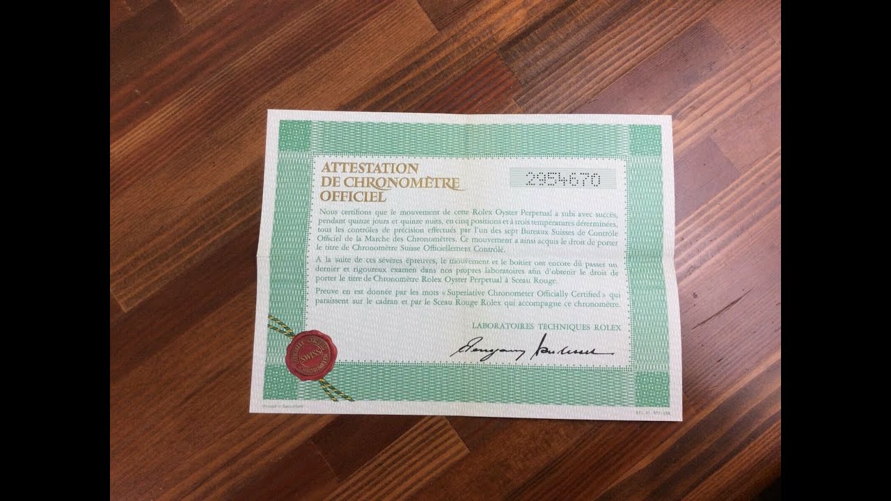 Rolex Vintage 1971 Certificate Guarantee Paper 571.01.971-250