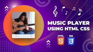 Music Player Using HTML CSS | HTML5 Audio | HTML CSS Project