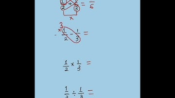 تعلم حساب الأعداد الكسرية بطريقة سهلة وبسيطة #الرياضيات #maths #الكسور #mathematics #shorts