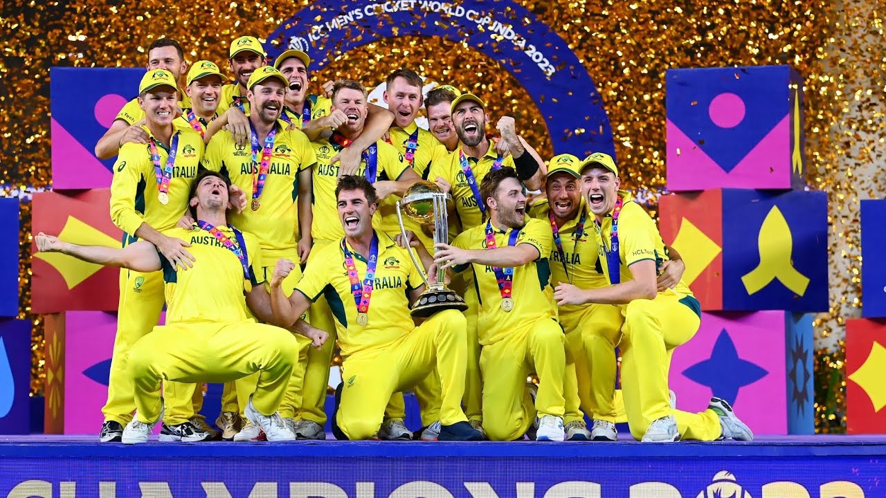 Australia won the world cup final against India - YouTube