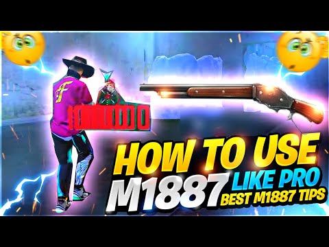 How To Use M1887 In Free Fire || How To Use M1887 Without Any Gun Skin || M1887 Headshot trick