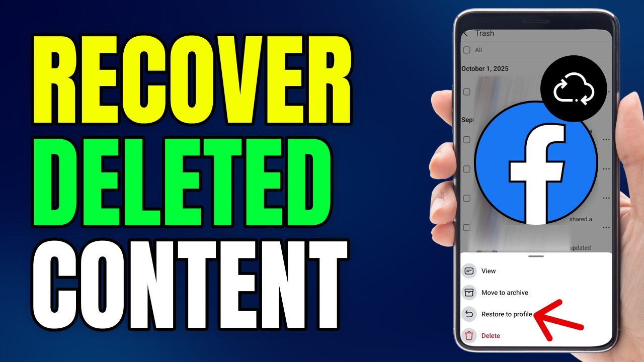 How to Recover Deleted Post on Facebook | Recover Posts, Photos and ...