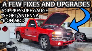 03 GMC Sierra Stepside Fixes/Upgrades (Making My Own Short Antenna, Fixed Oil Pressure, 6 on Mod)