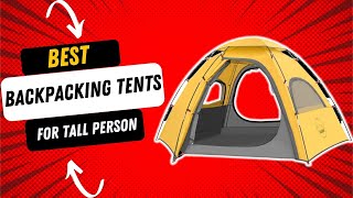 Best Backpacking Tent For Tall Person - YouTube