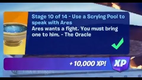 Fortnite - Use a Scrying Pool to speak to Ares - Chapter 5 Season 2