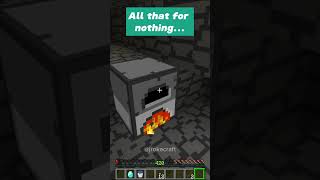All that for nothing... 😭 #minecraft