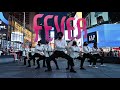 Harukpop in public nyc  times square enhypen   fever dance cover