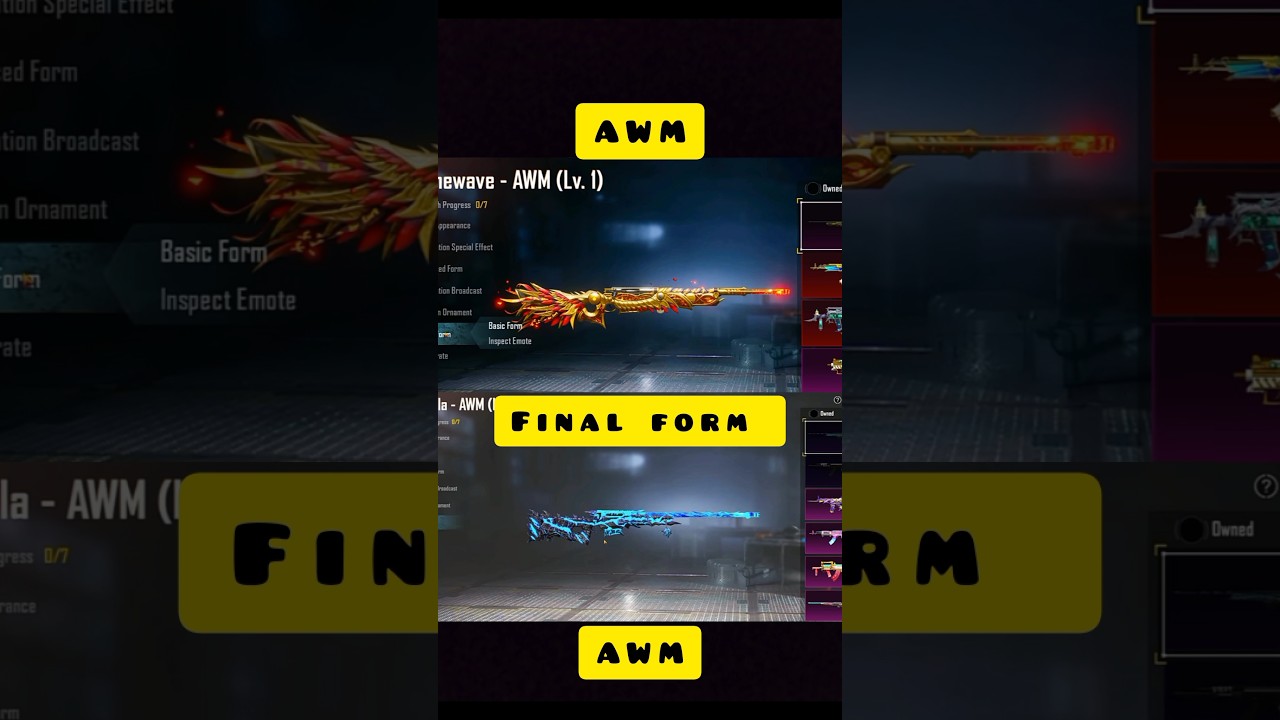 New|| [awm vs awm] with upgrade gun skin pubg 😱😱 || HOW TO AWM VS AWM GUN SKIN 