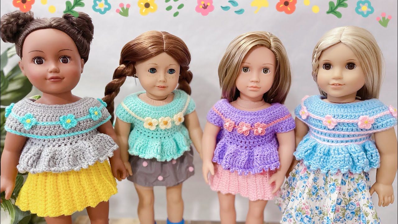 Crochet Ruffle Cutie Top | HappyBankyCraftymom - YouTube