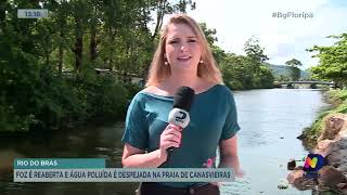 Rio do Braz, em Canasvieiras, passa por limpeza mas água continua