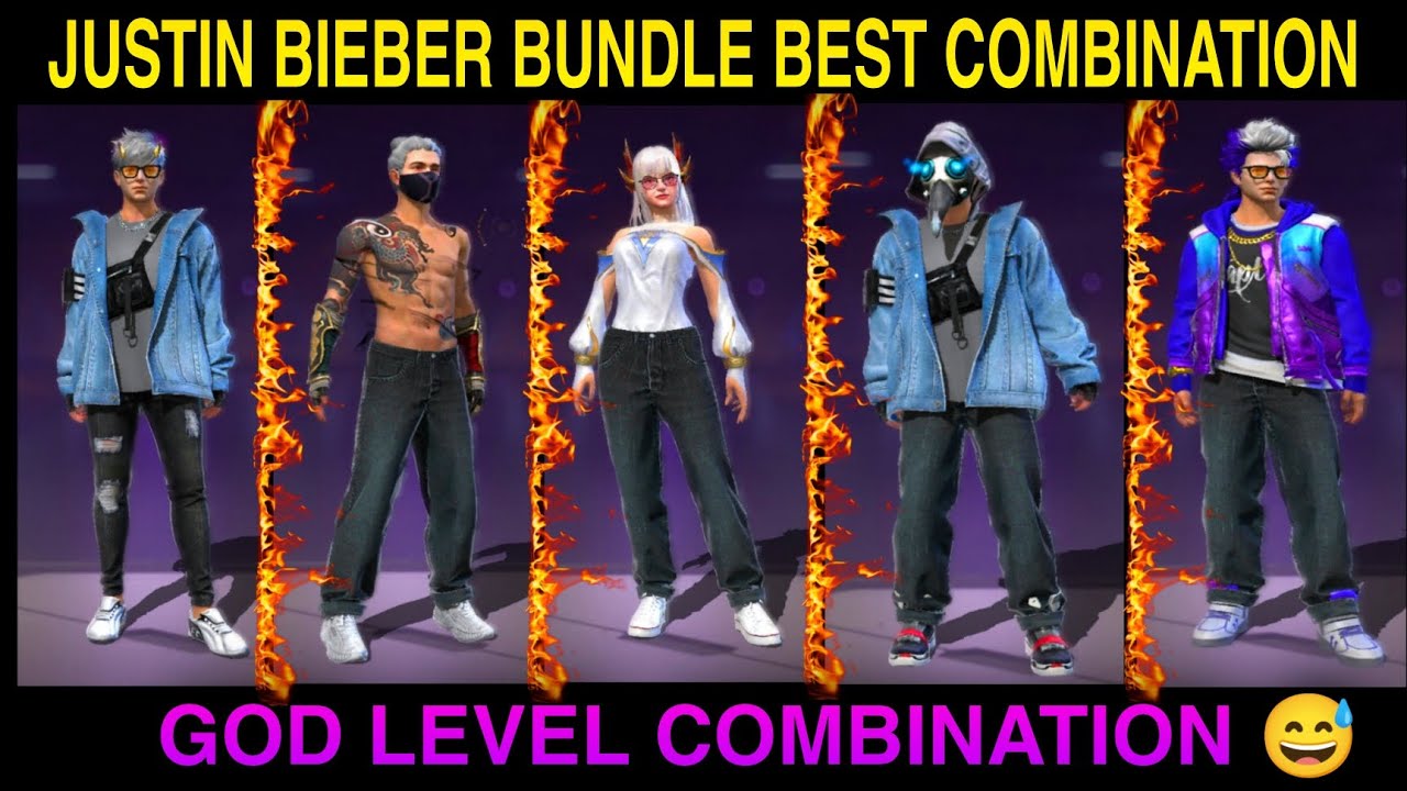 Justin Beiber Bundle Best Combination | New Mystery Shop Bundle  Combination | Free Fire New Event