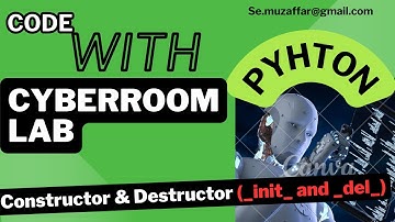 Python #oop  Tutorial: #mastering  Constructors and Destructors