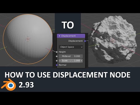 How to use Displacement Node in blender 2.93