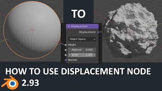 How to use Displacement Node in blender 2.93