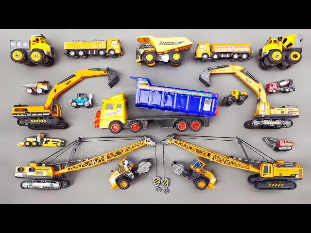 Construction Vehicles, Wow there are twin Road Rollers, Twin Cranes, Twin Excavators, Dump Trucks, class=
