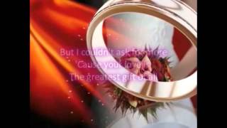 Video thumbnail of "Jim Brickman & Michelle Wright - Your Love (The Greatest Gift Of All) (Lyrics)"