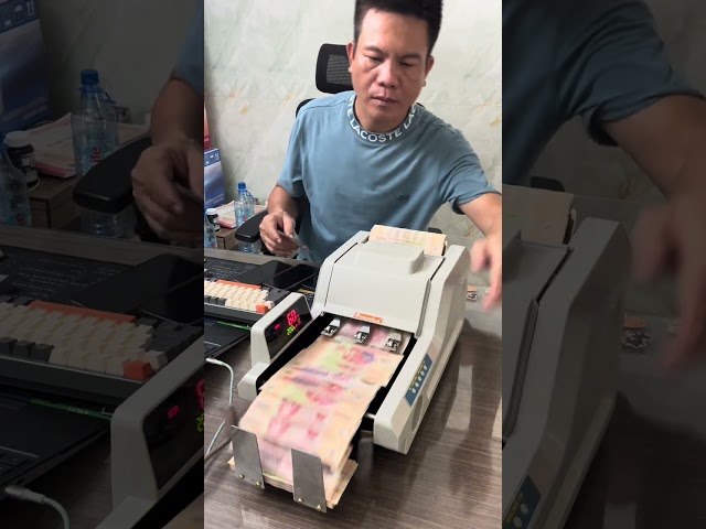 The Cleanest Money Machine Sound Ever #CleanASMR #MoneyASMR #DeskWork