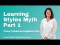 Learning Styles Myth, part 1. By Tracey Tokuhama-Espinosa, Ph.D: