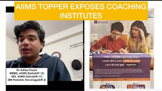 How Coaching/Bychu’s is ruining education and fooling you - AIIMS Topper exposes! #neetug