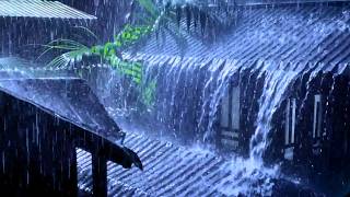 99% Instantly Deep Sleep With Best Rain Sounds | Heavy Rain Around A Cozy Cabin To Relax And Sleep screenshot 4