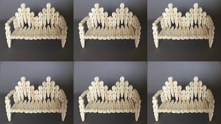 DIY Dollhouse Furniture | Easy ClotheSpin Crafts | How To Make A Chair | Amazing Clothespin Craft |