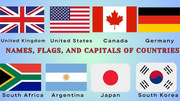 Học Tiếng Anh - Quốc kỳ, Thủ Đô Và Tên Các  Nước Trên Thế Giới - Flags, Capitals, and Country Name