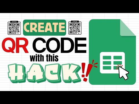Create a QR CODE with this Quick Hack in Google Sheets (Generate Bulk)