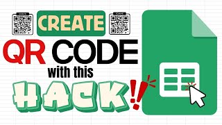 Create a QR CODE with this Quick Hack in Google Sheets (Generate Bulk)