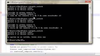 Tutoriales java; 5 opciones Switch