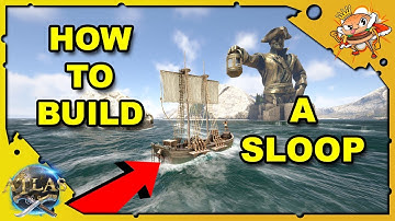 How To Build A Ship, Step By Step Sloop Build - Atlas [Pirate Survival Gameplay]