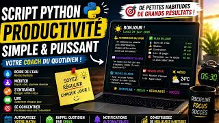 Créer un Coach Matinal avec Python 