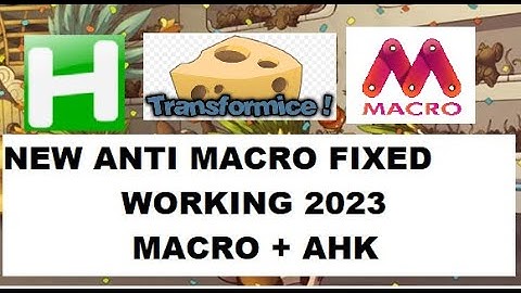 Transformice Working Macro/AHK 2023 (new anti macro fixed/bypassed)