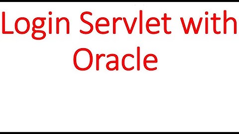 login java servlet with oracle db and prepared statement
