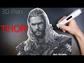 [3D pen] 토르 그리기. Drawing Thor with 3d pen.