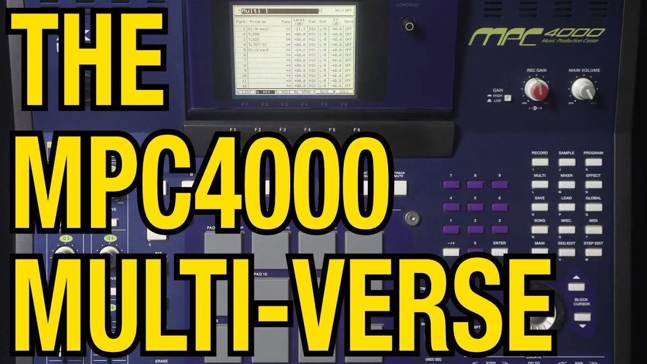 Akai MPC4000 How Key Groups, Drum Programs, Effects and the