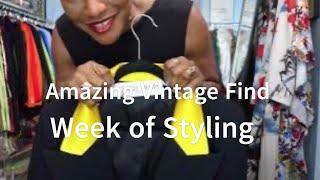 How to Style Your Week: 4 Days of Fashion Fun | Plus my Vintage Find | #fashion #style