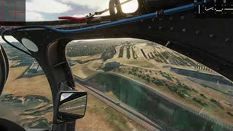 DCS Mi24 Hind Take off, flight and landing without blowing up