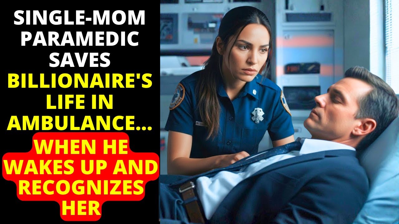 SINGLE-MOM PARAMEDIC SAVES BILLIONAIRE'S LIFE IN AMBULANCE... WHEN HE WAKES UP AND RECOGNIZES HER