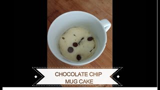 Easy chocolate chip mug cake -