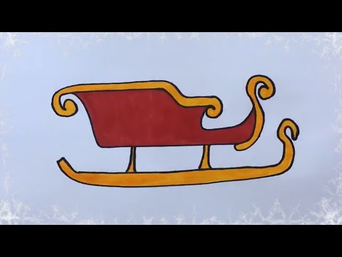 ভিডিও: কিভাবে একটি Sleigh আঁকা