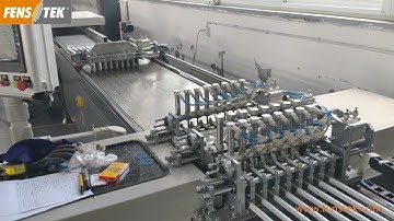 FENSTEK UPVC window making machine glazing bead cutting saw machine Bead Center