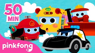 Tim Truk Besar dan mobil lain-lain | Kumpulan Lagu Mobil | Lagu Anak | Pinkfong dan Baby Shark