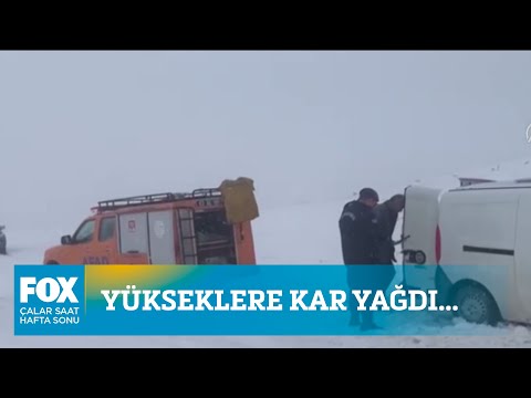 Yükseklere kar yağdı...