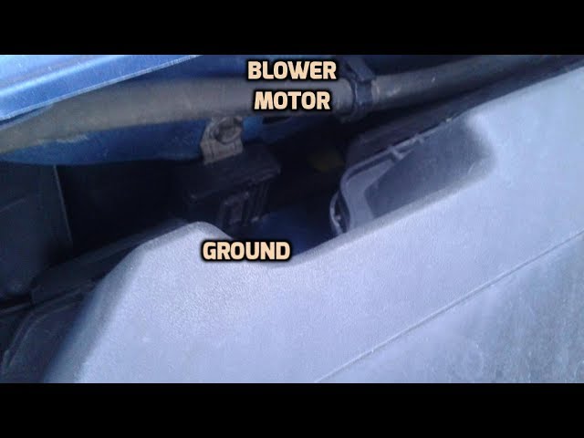 Blower motor repair/PT2/Ground proplems 