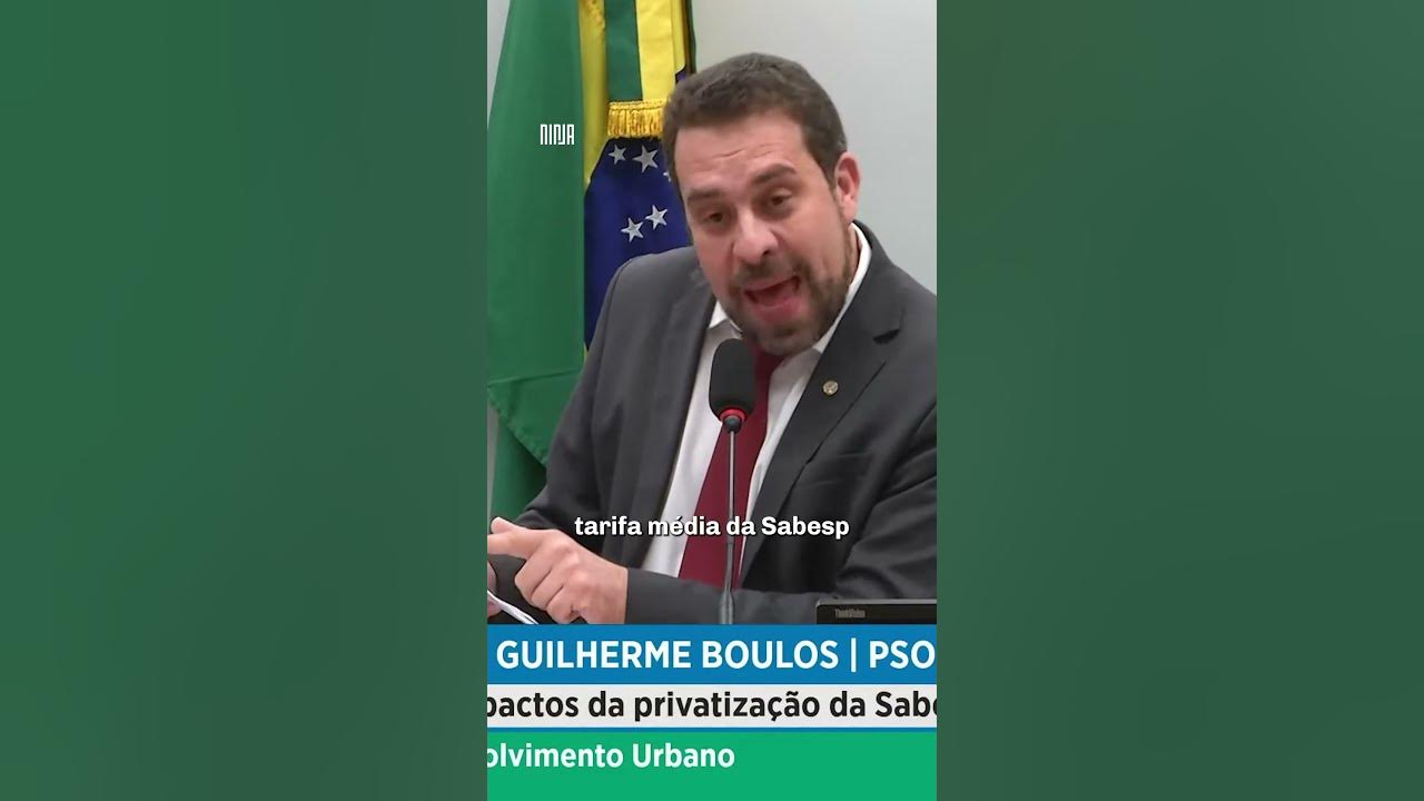 Tarcísio teme que Boulos emperre privataria da Sabesp - Blog da Cidadania