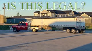 Is This Legal (pulling a hopper bottom with a pickup truck)