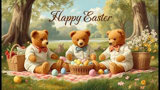 Easter Ambience 🌷 Cozy Spring Picnic with Teddy Bears | Sunny Background for Relaxing & Studying screenshot 1