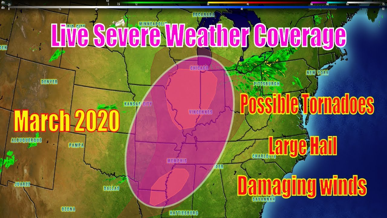 Live Severe Weather Coverage - Tornadoes, Damaging Winds, Hail - The ...