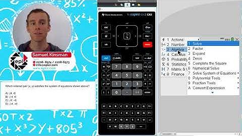 Doing Systems of Equations with the TI Nspire CX CAS