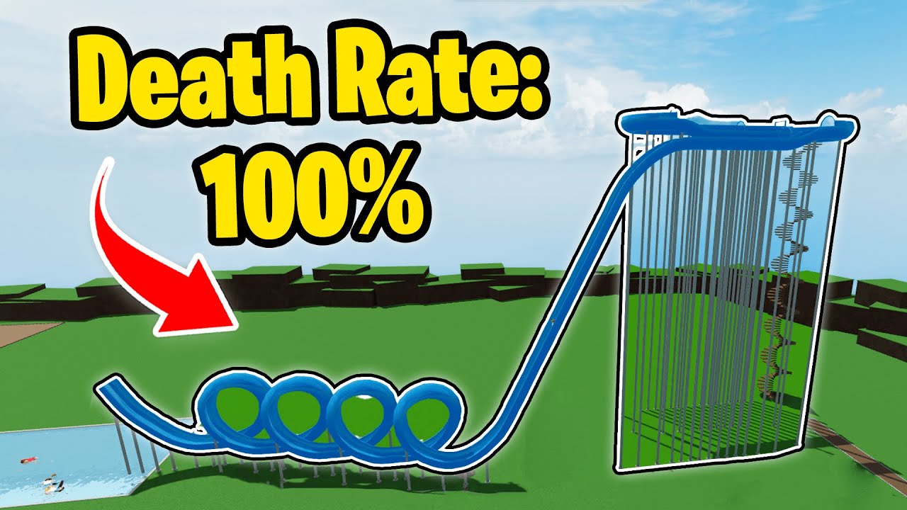 I Built The DEADLIEST Waterslide in Roblox!